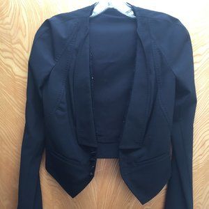 Cropped formal blazer